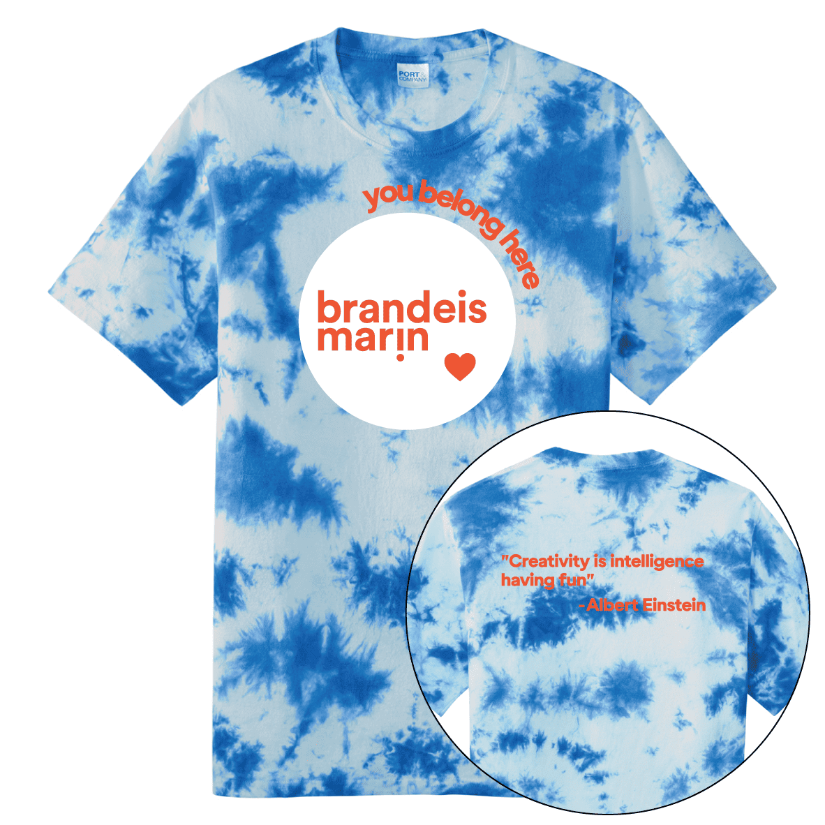 BRANDEIS MARIN TIE DYE TEE